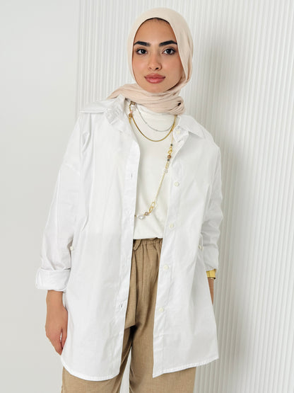 White Poplin Shirt