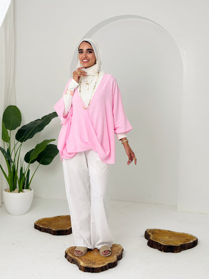 Qurwazih Top In Pink