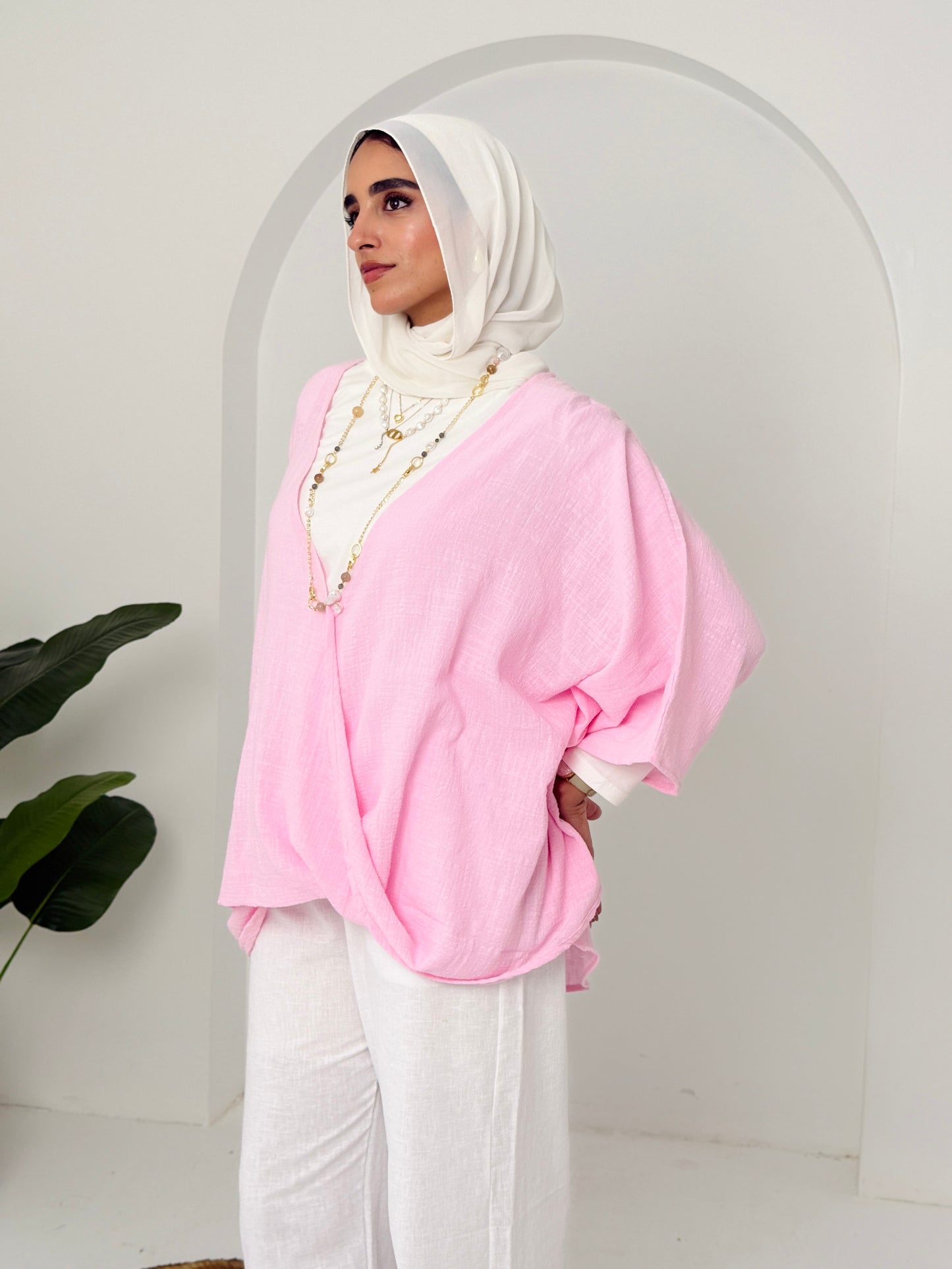 Qurwazih Top In Pink