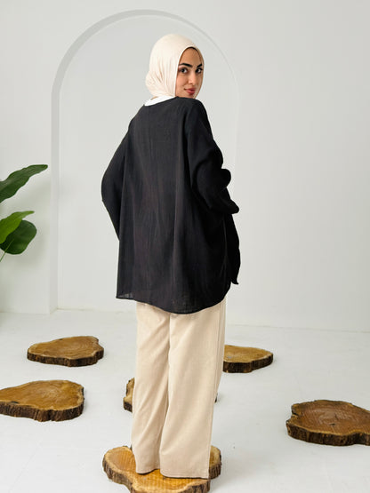 Qurwazih Top In Black