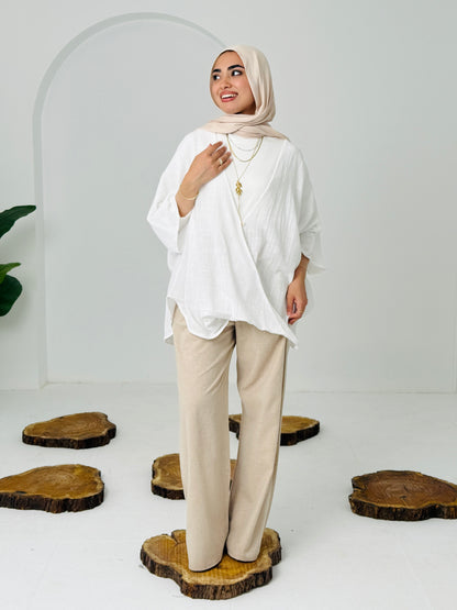 Qurwazih Top In White