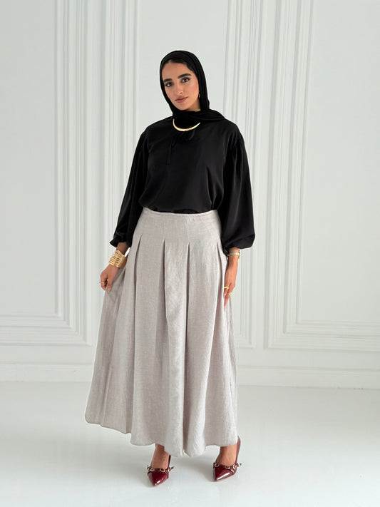 Darts Skirt In Grey
