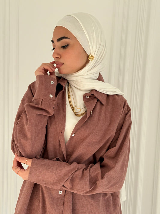 Fancy linen Set In brick