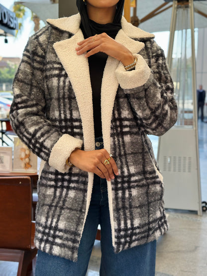 Checkered Jacket — Grey