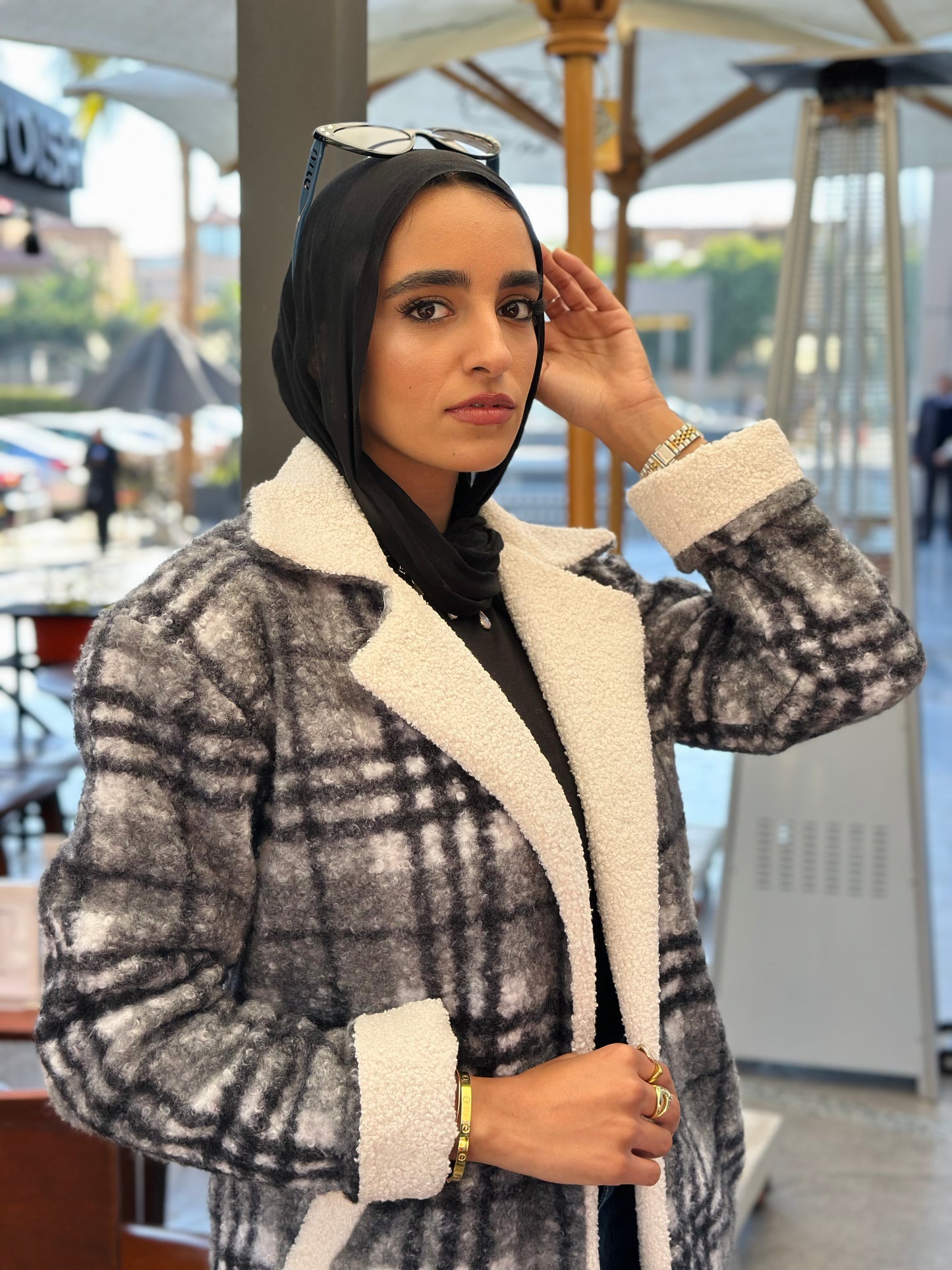 Checkered Jacket — Grey