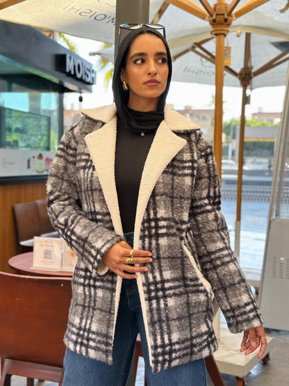 Checkered Jacket — Grey
