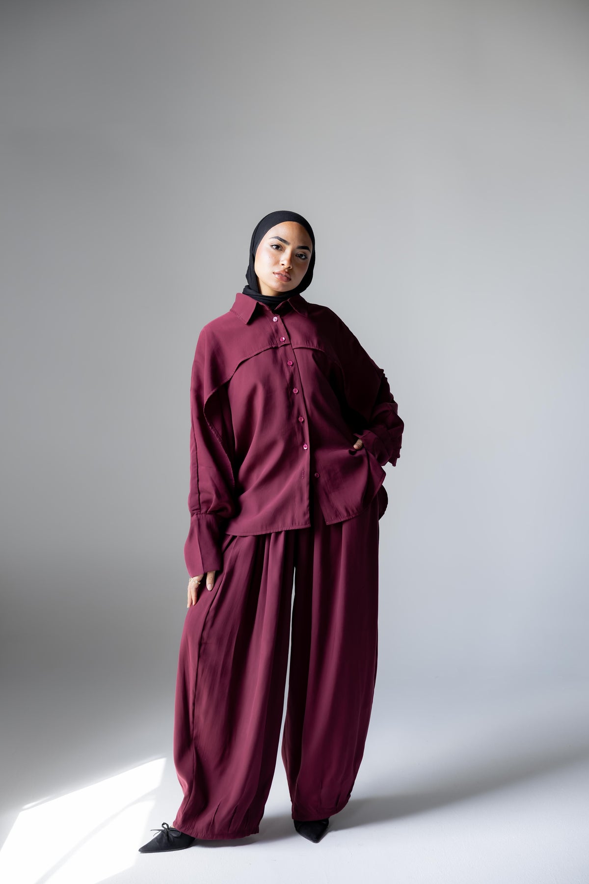 Cascade set — grape red