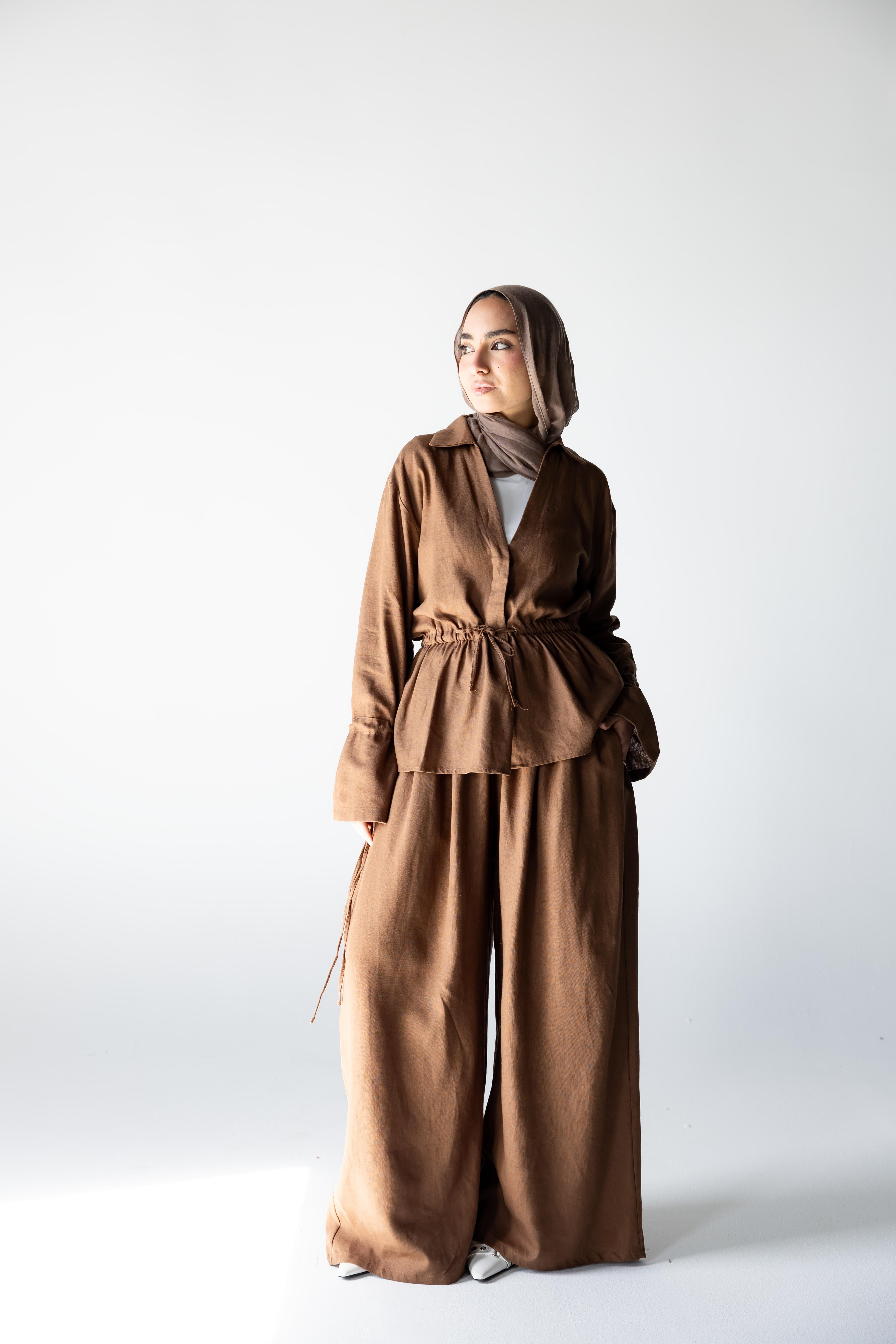 Tie-Up Set — Brown