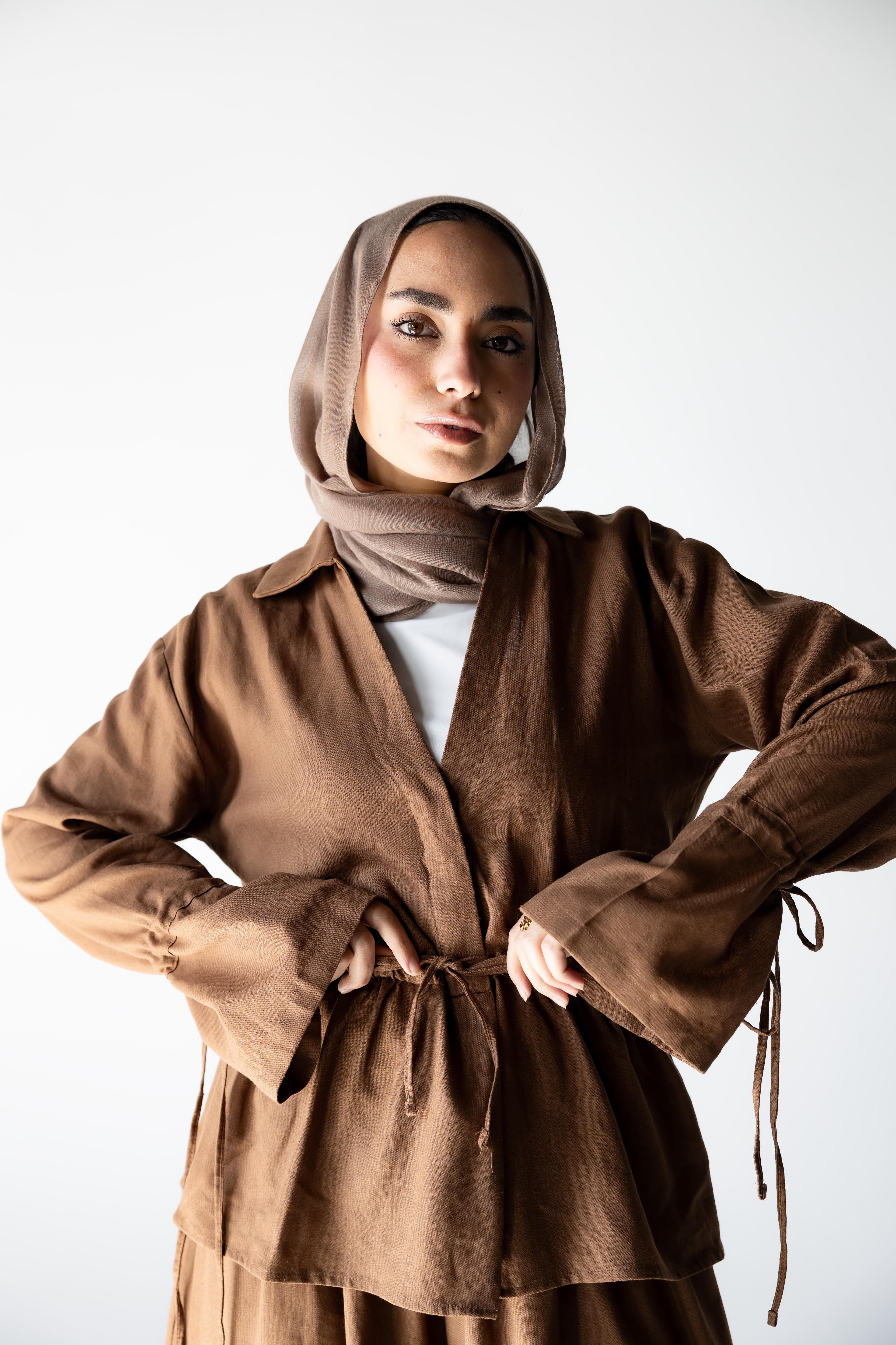 Tie-Up Set — Brown