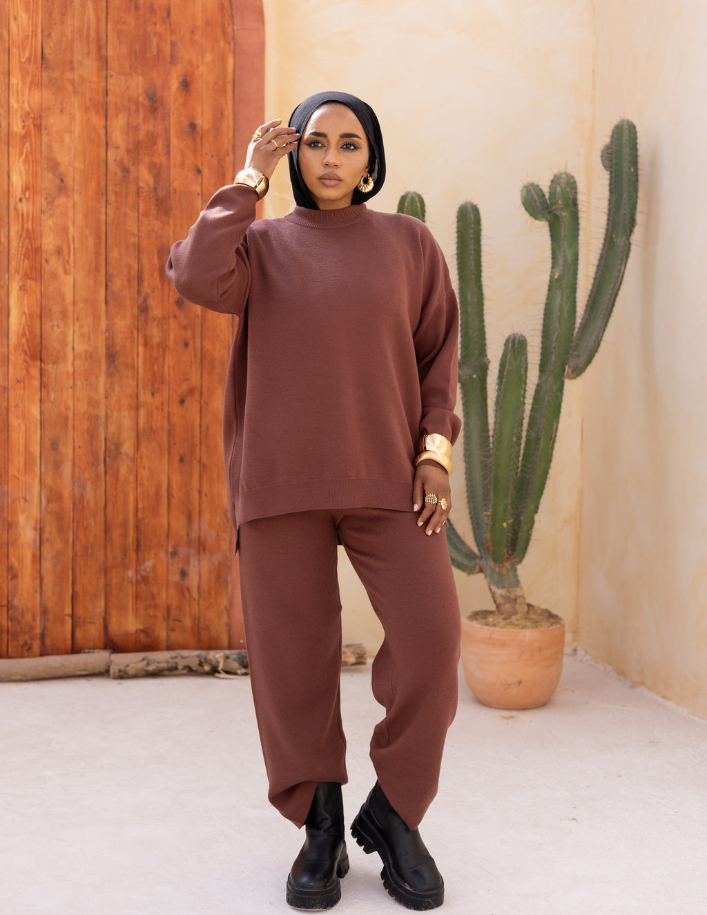 The Knyt. Set — Brown