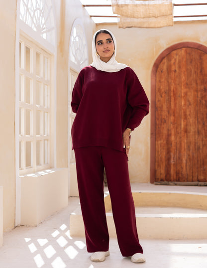 The Knyt Set — Maroon