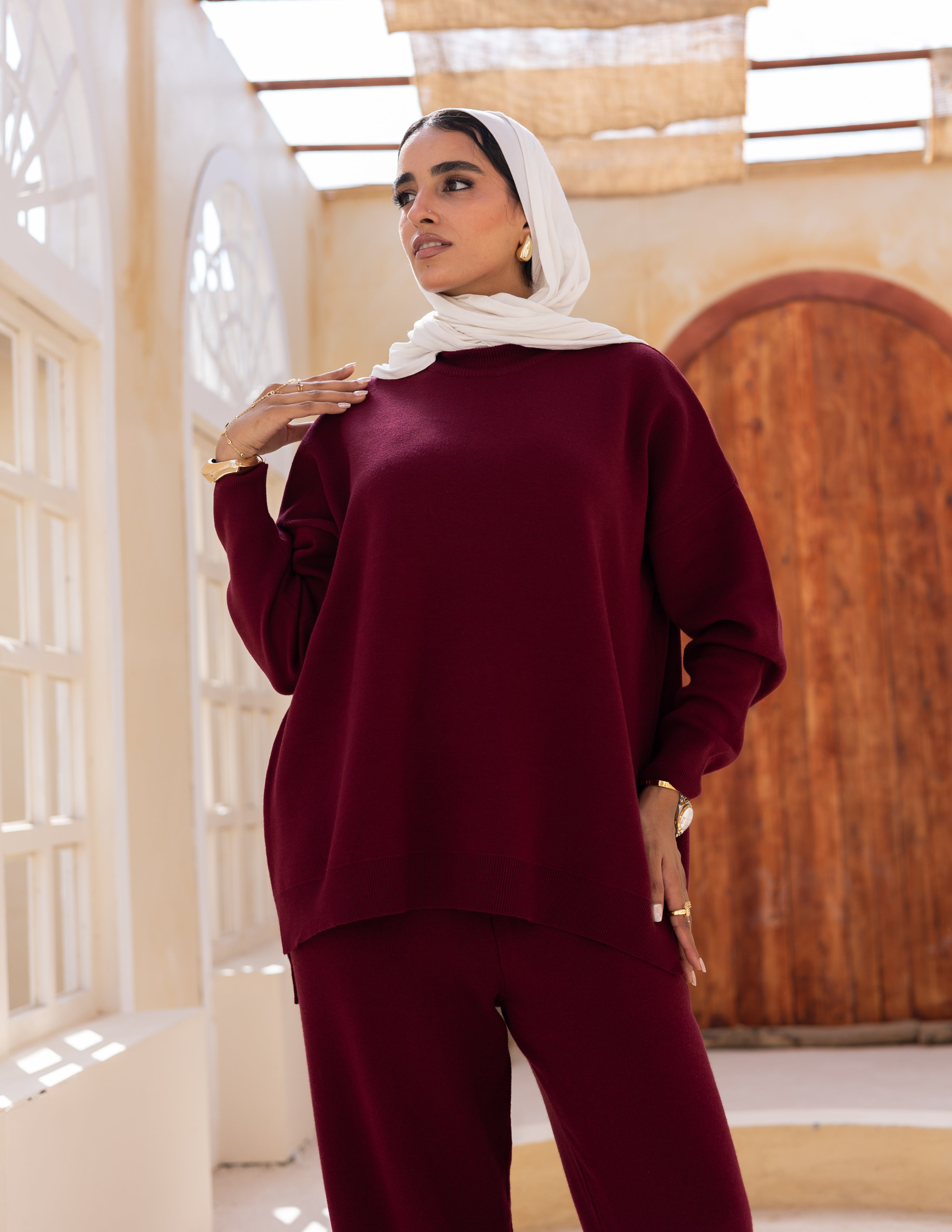 The Knyt. Set — Maroon