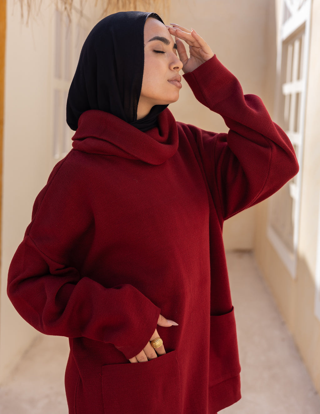 Lune Set — Maroon