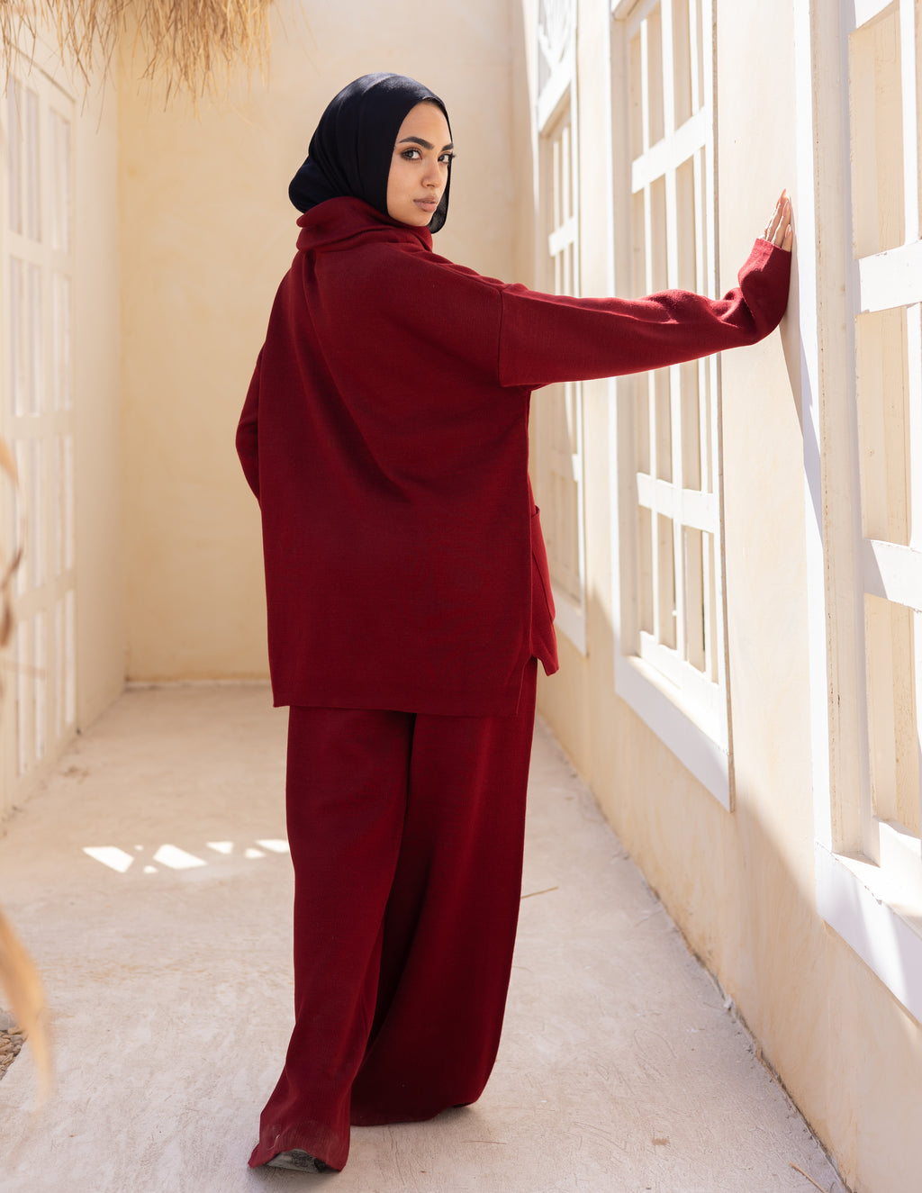 Lune Set — Maroon