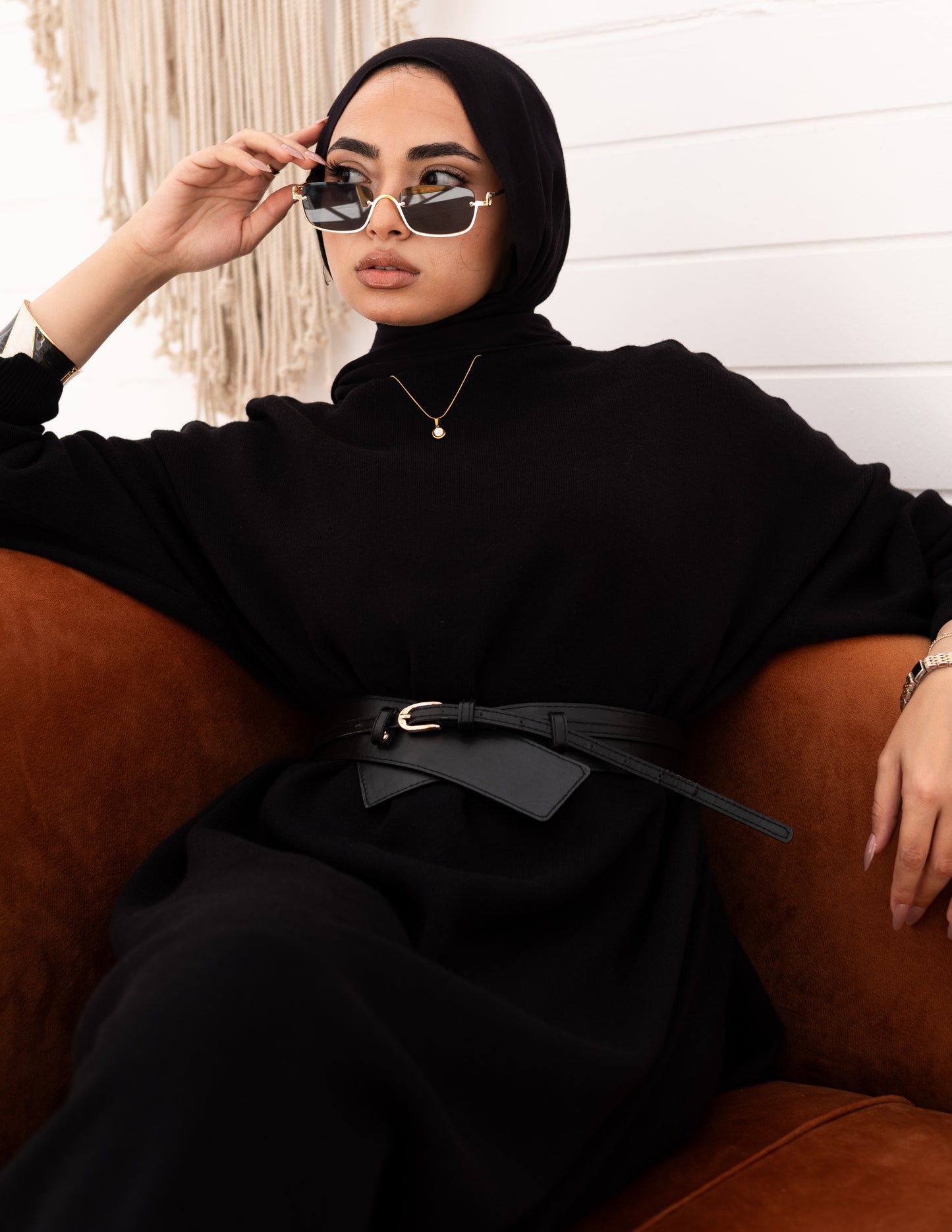 Basic Knitted Dress — Black