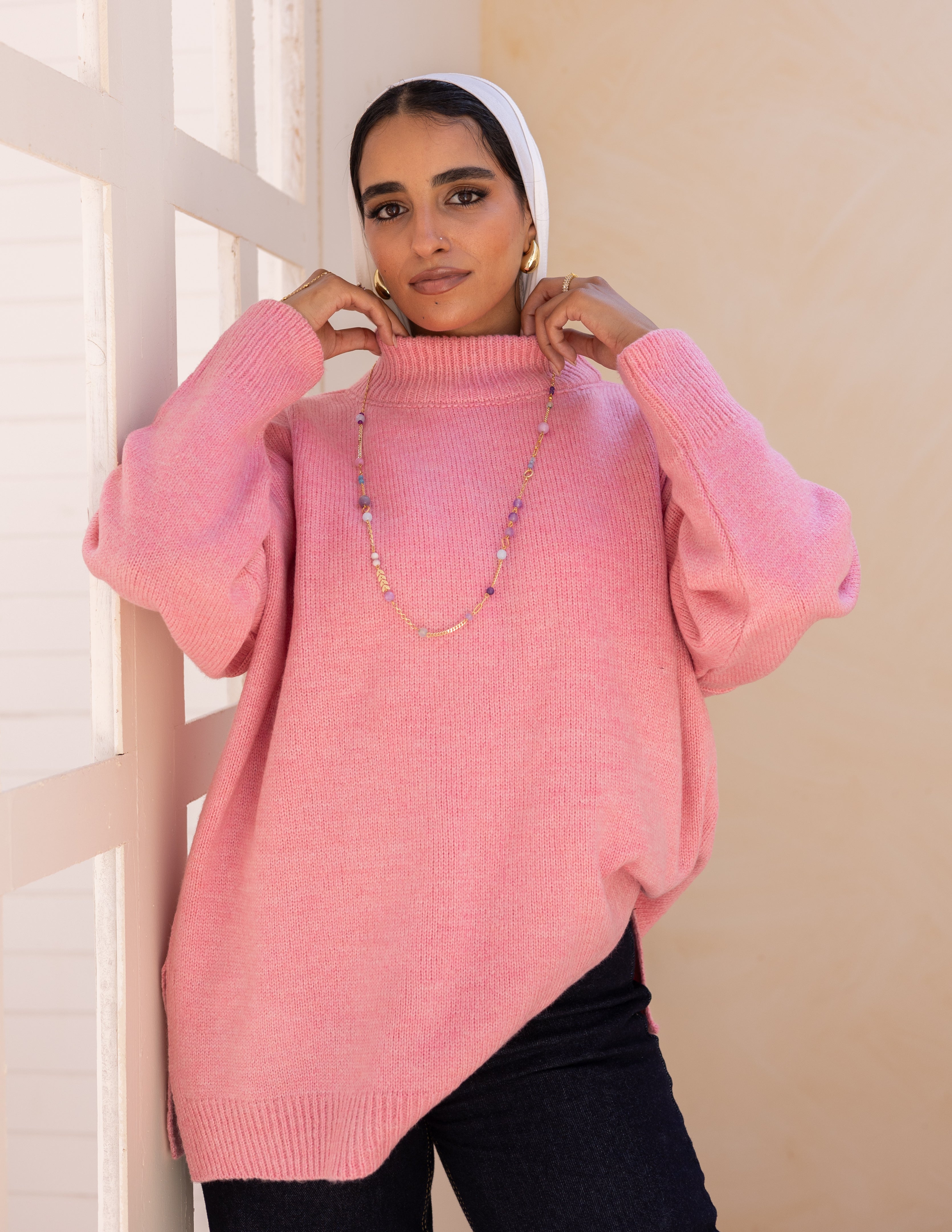 Vybe Pullover — Flamingo Pink