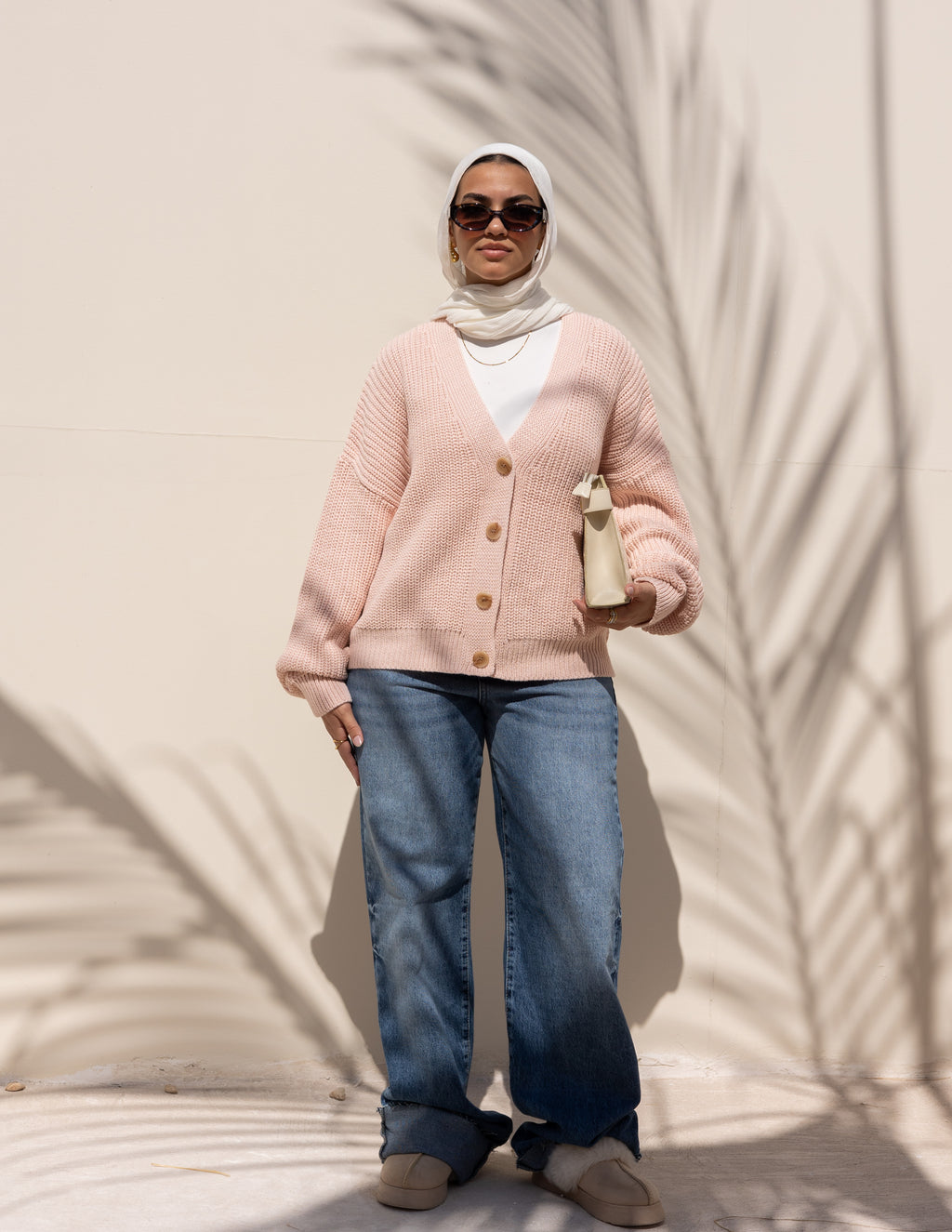 Aura Sweater — Powder Pink