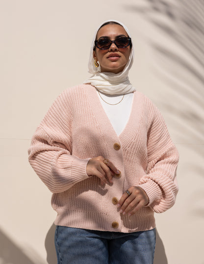 Aura Sweater — Powder Pink