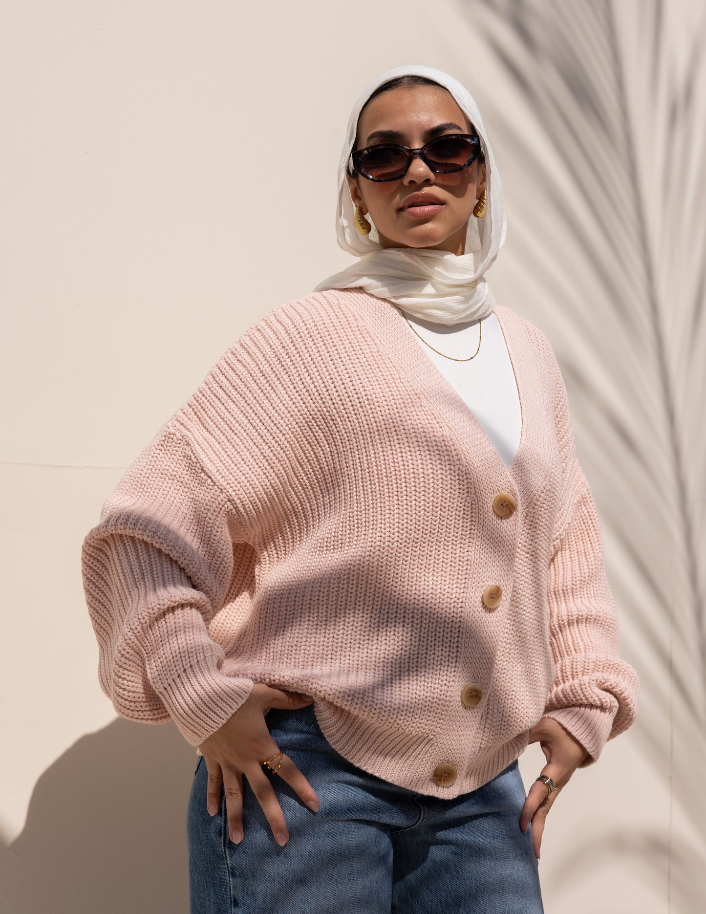 Aura Sweater — Powder Pink