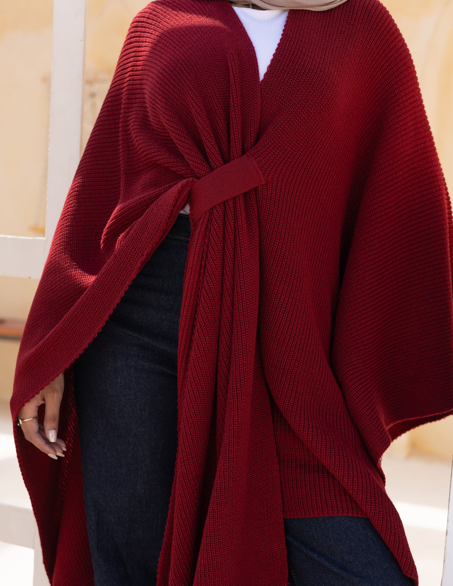 Elle Cape — Maroon