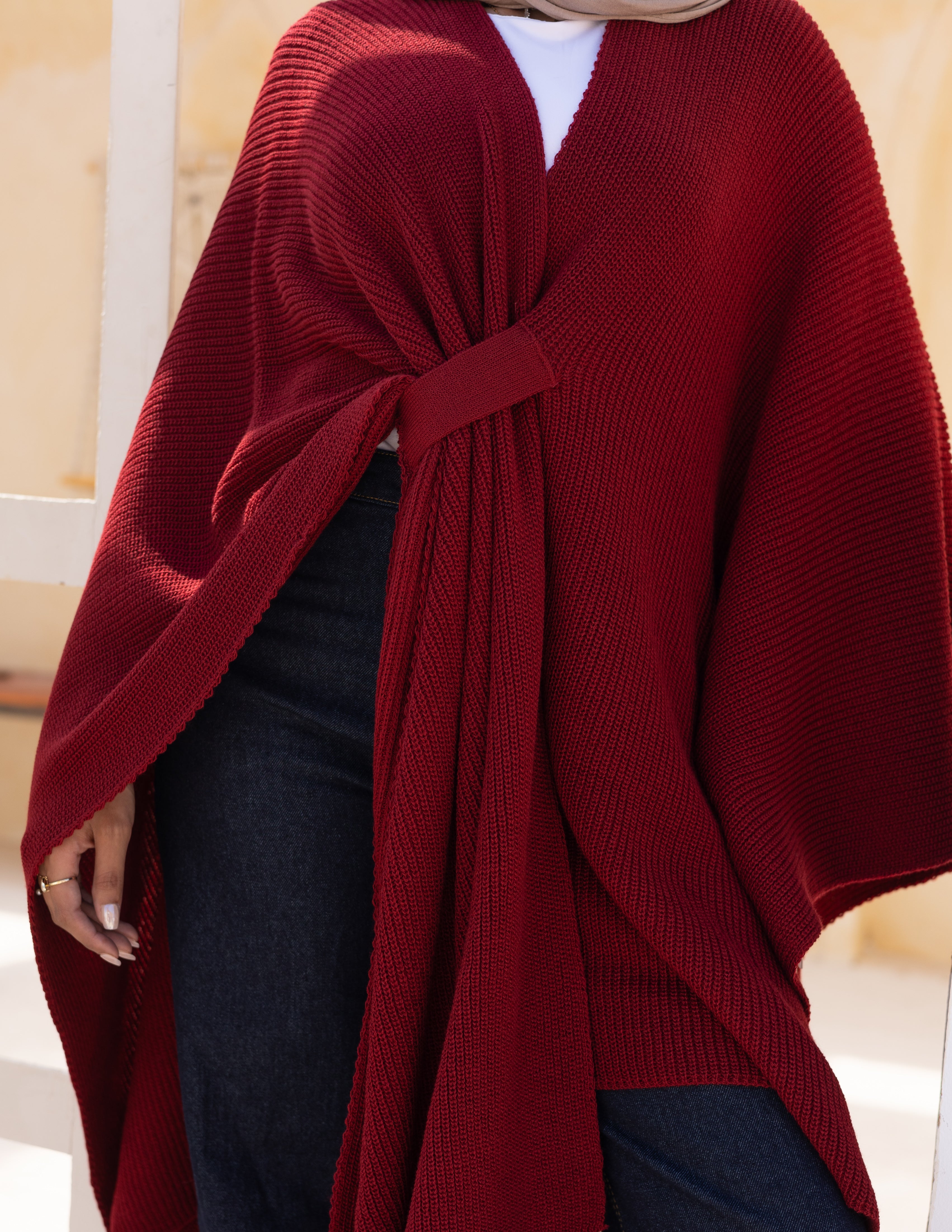 Elle Cape — Maroon