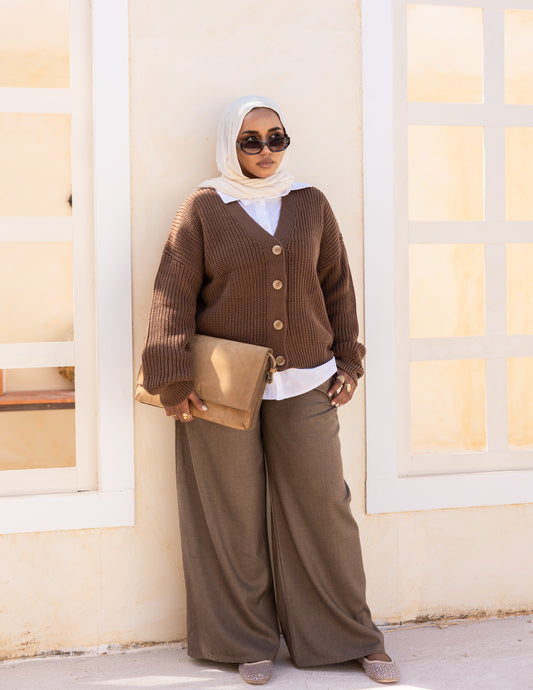 Aura Sweater — Chocolate Brown