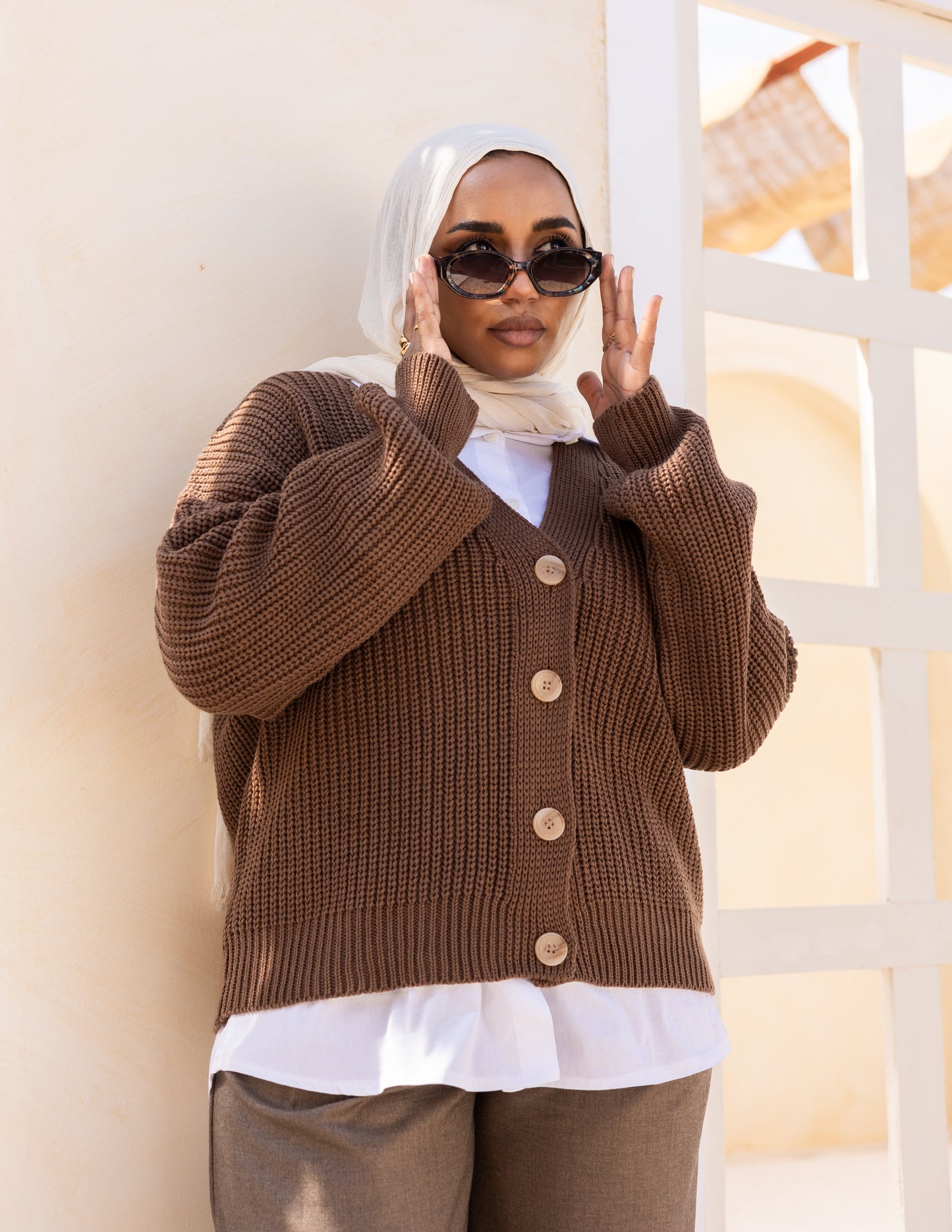Aura Sweater — Chocolate Brown