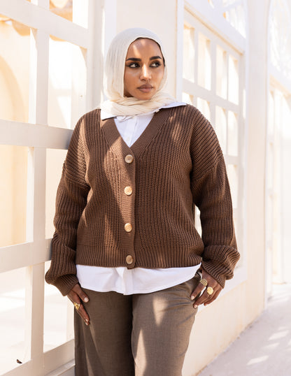 Aura Sweater — Chocolate Brown