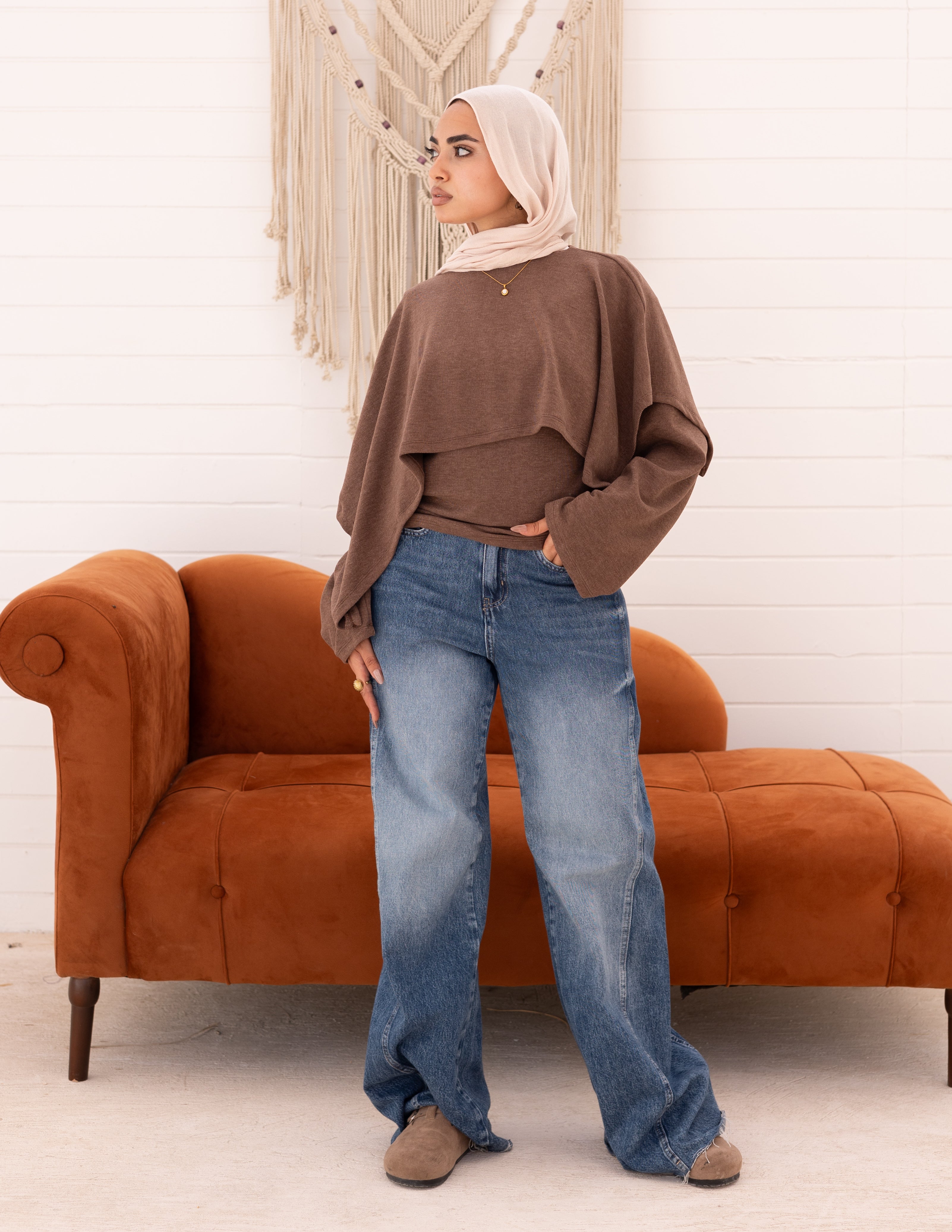 The Knyt. Top — Brown