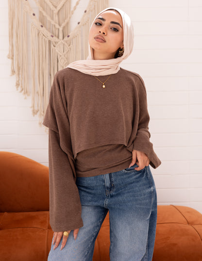 The Knyt. Top — Brown