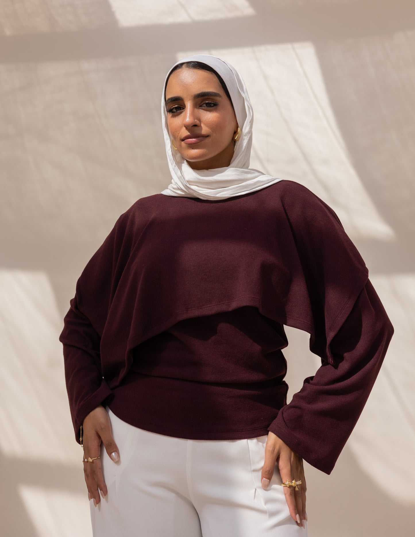 The Knyt. Top — Burgundy