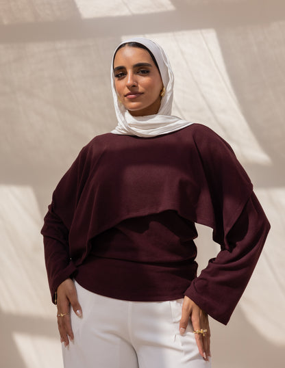 The Knyt. Top — Burgundy