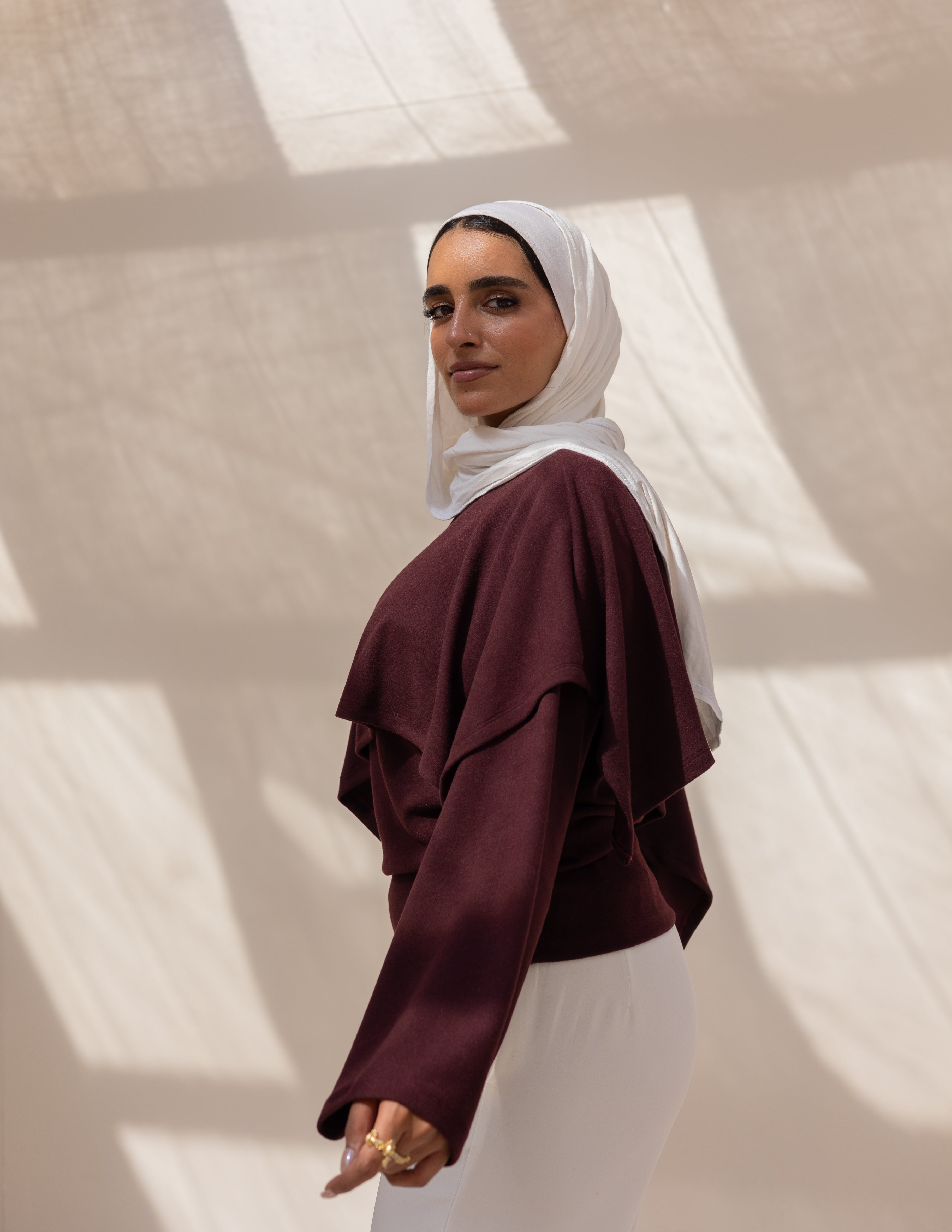 The Knyt. Top — Burgundy