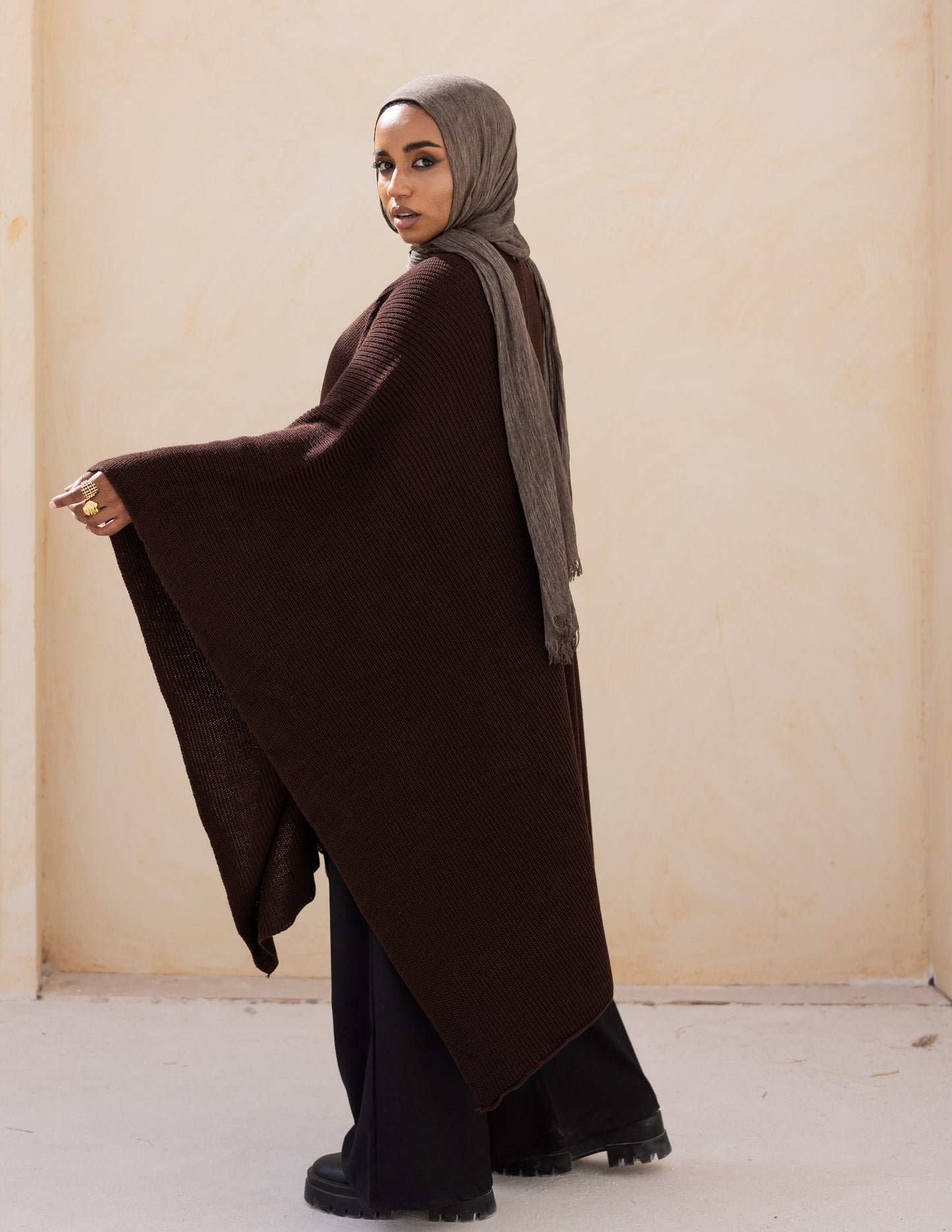 Elle Cape — Burnt Brown