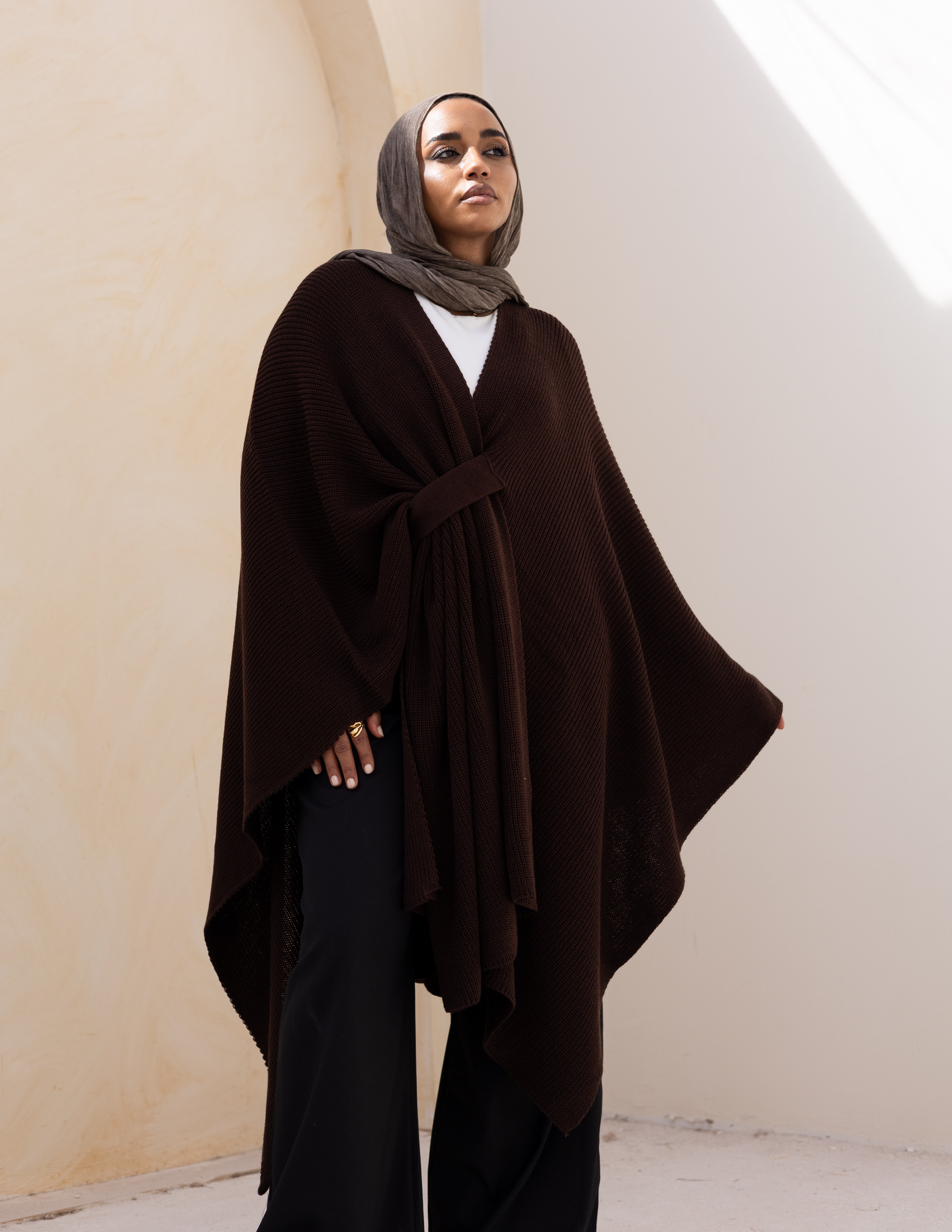 Elle Cape — Burnt Brown