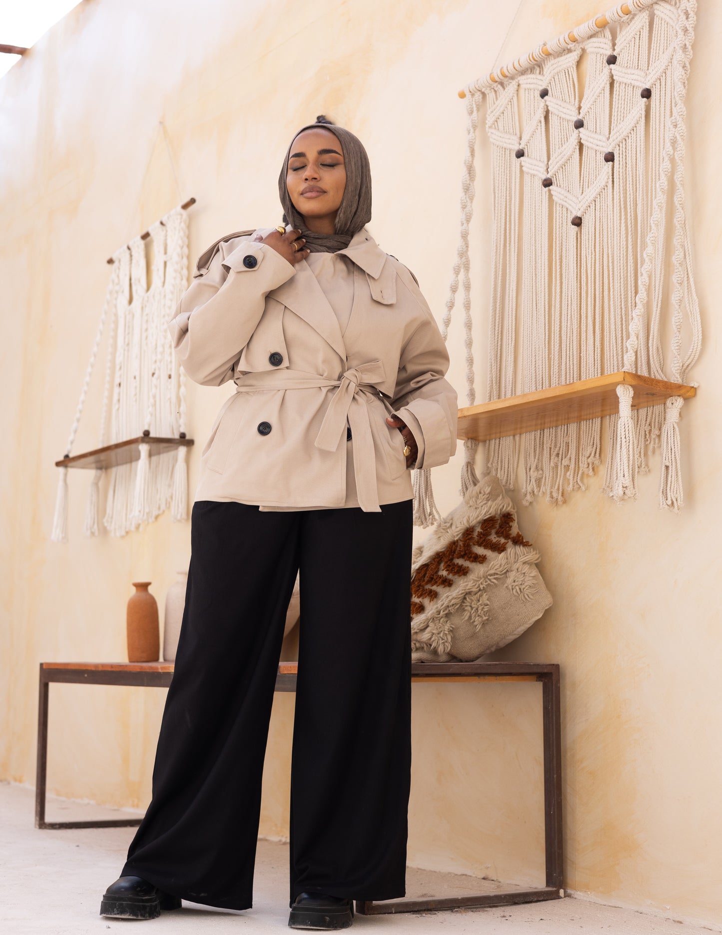 The Trenchlet — Beige