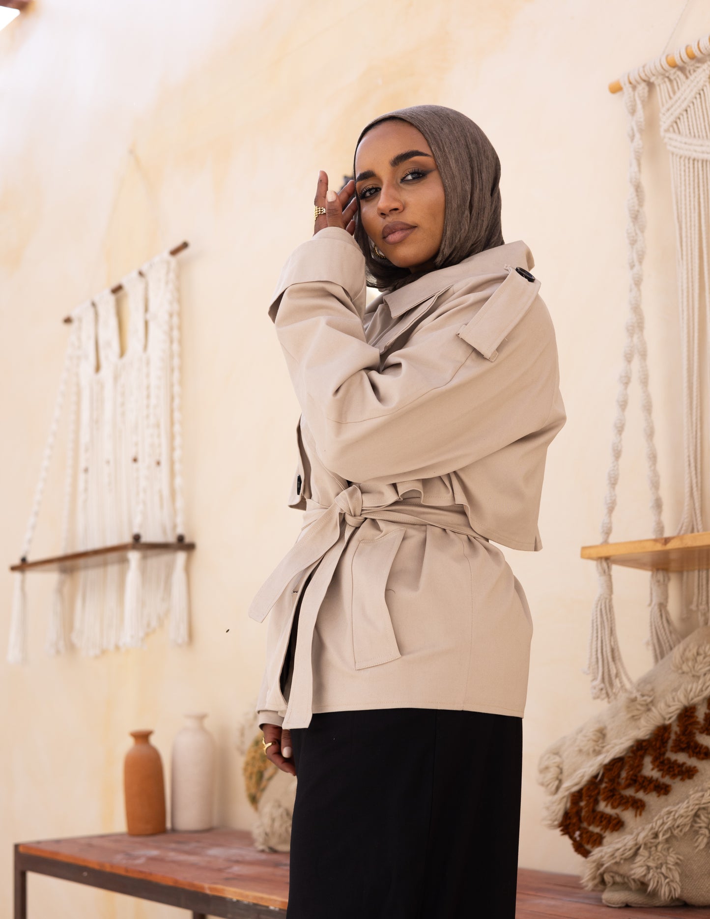 The Trenchlet — Beige