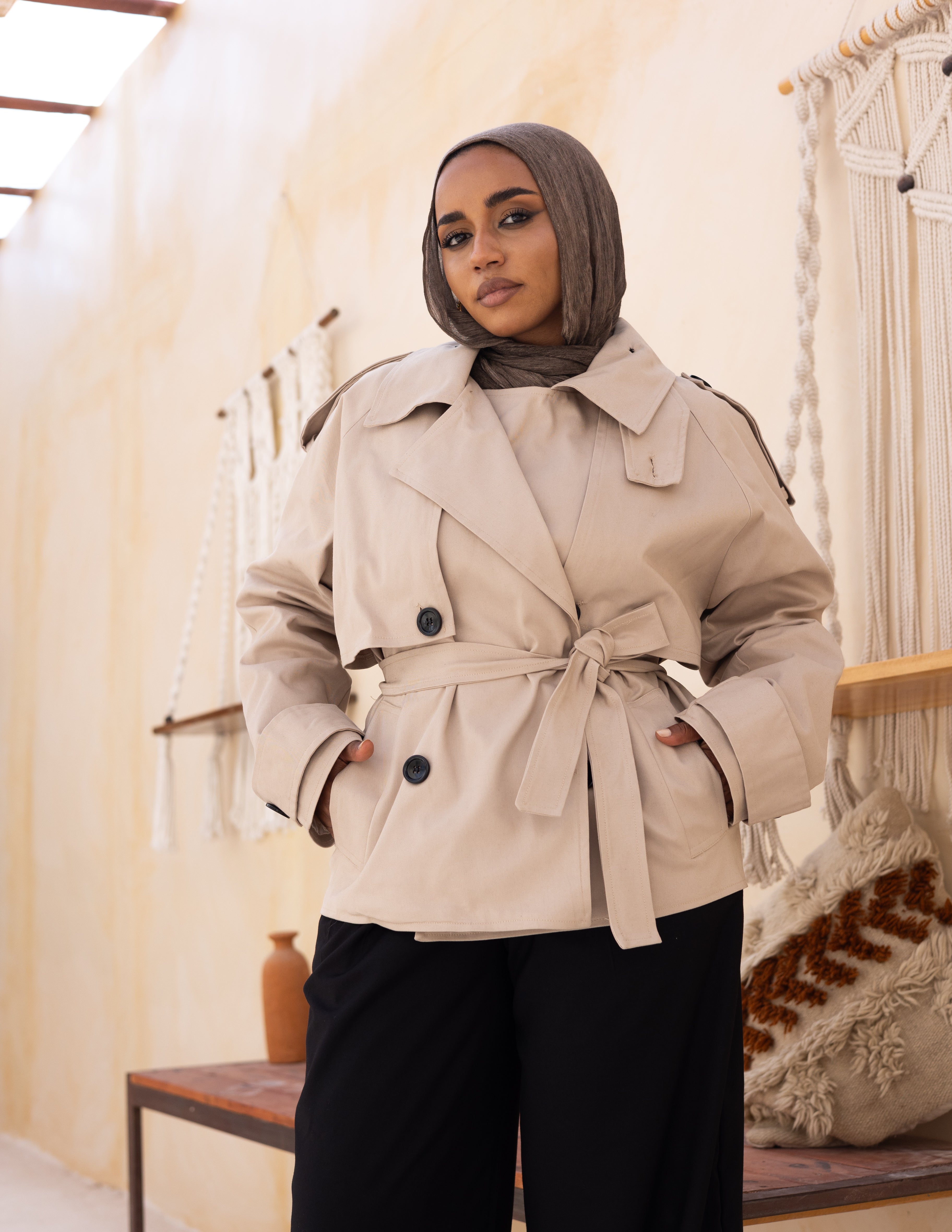 The Trenchlet — Beige