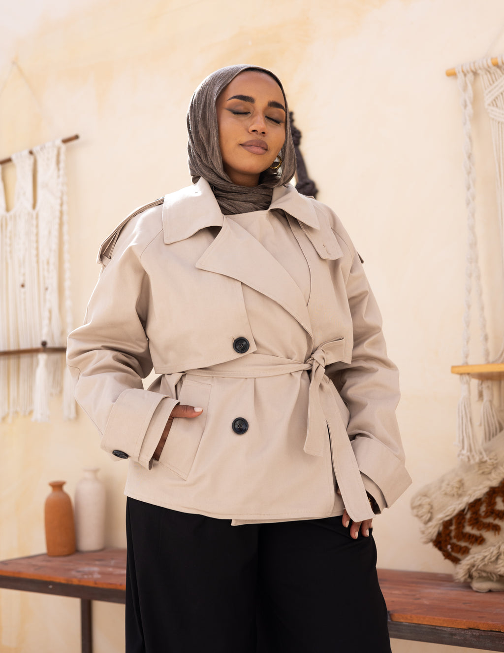 The Trenchlet — Beige