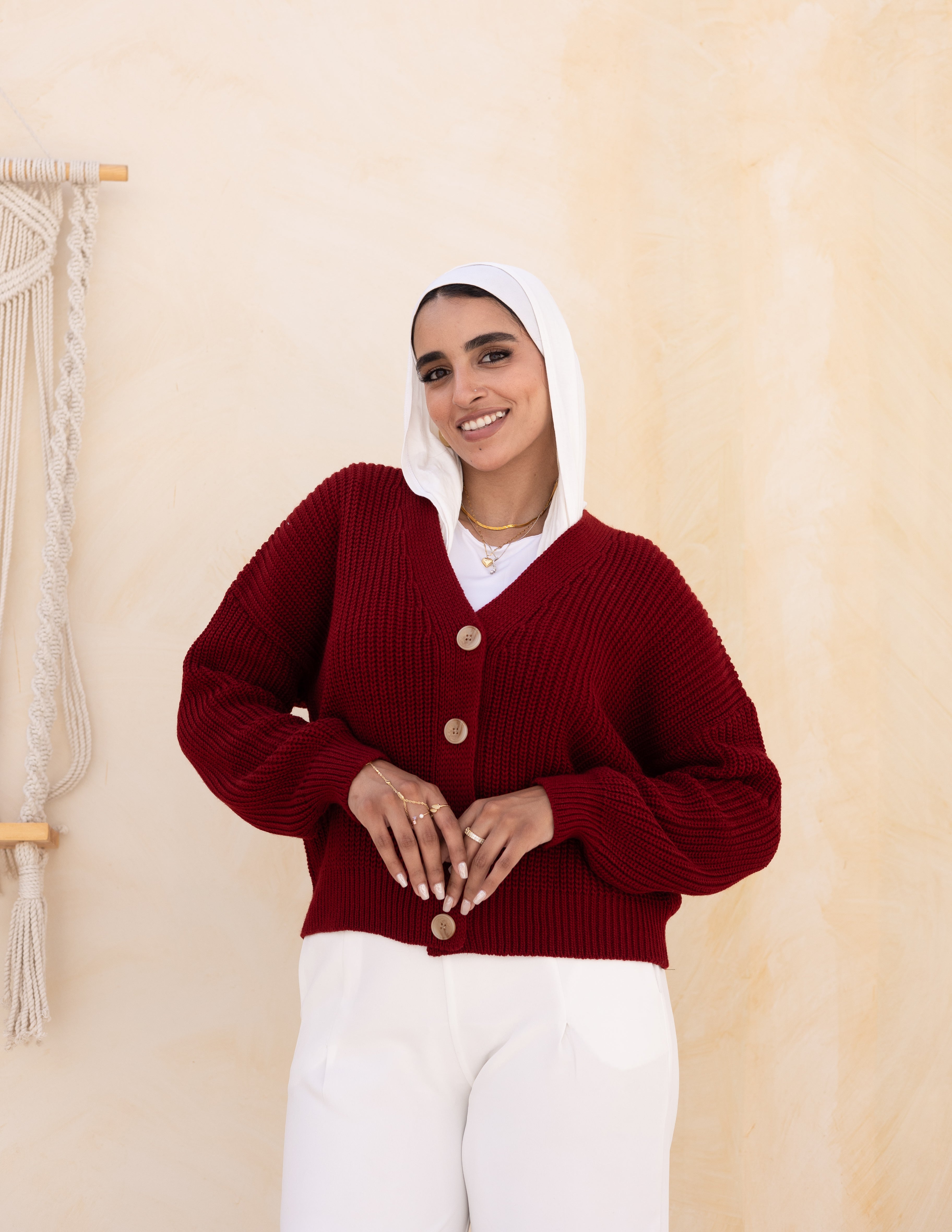 Aura Sweater — Maroon