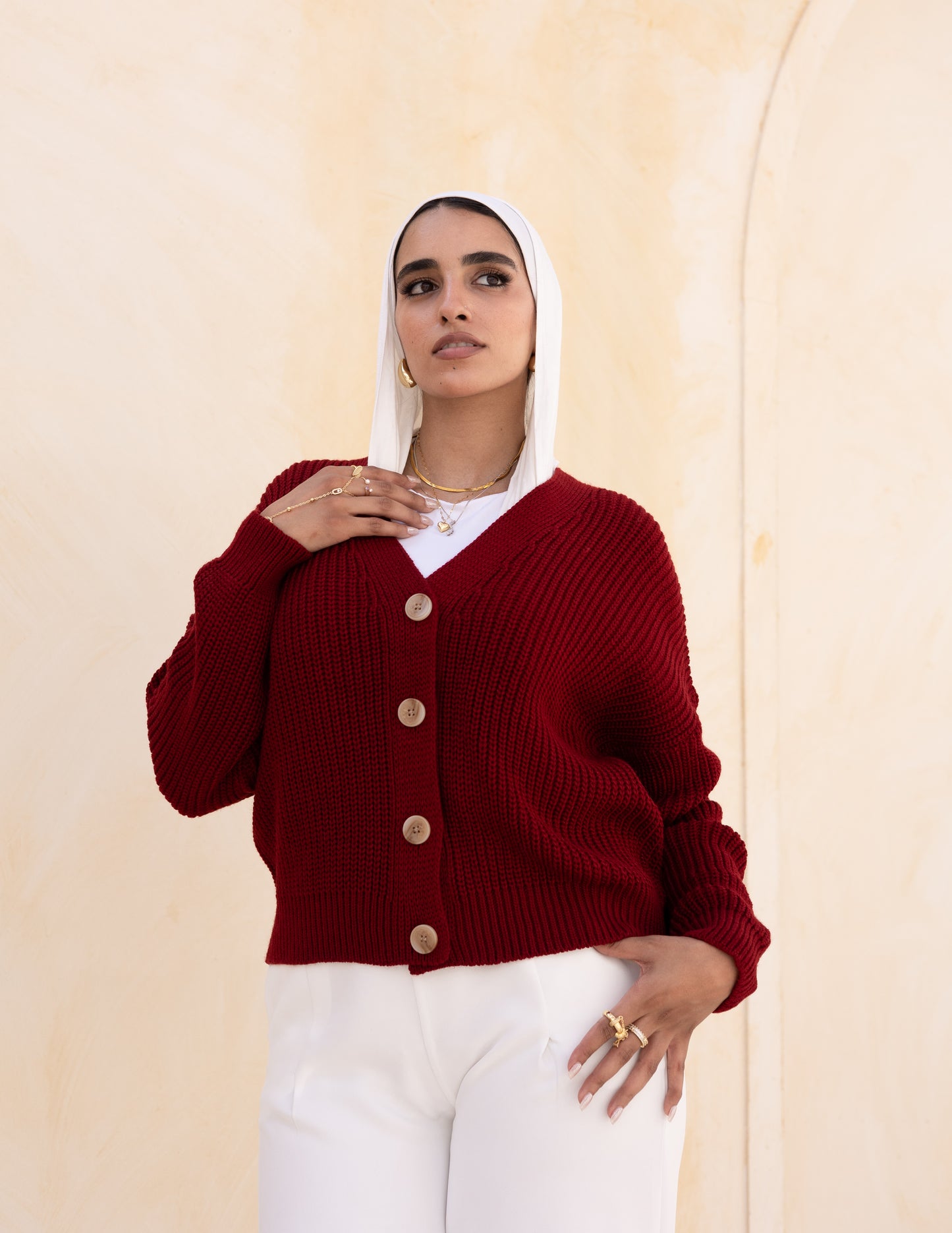 Aura Sweater — Maroon