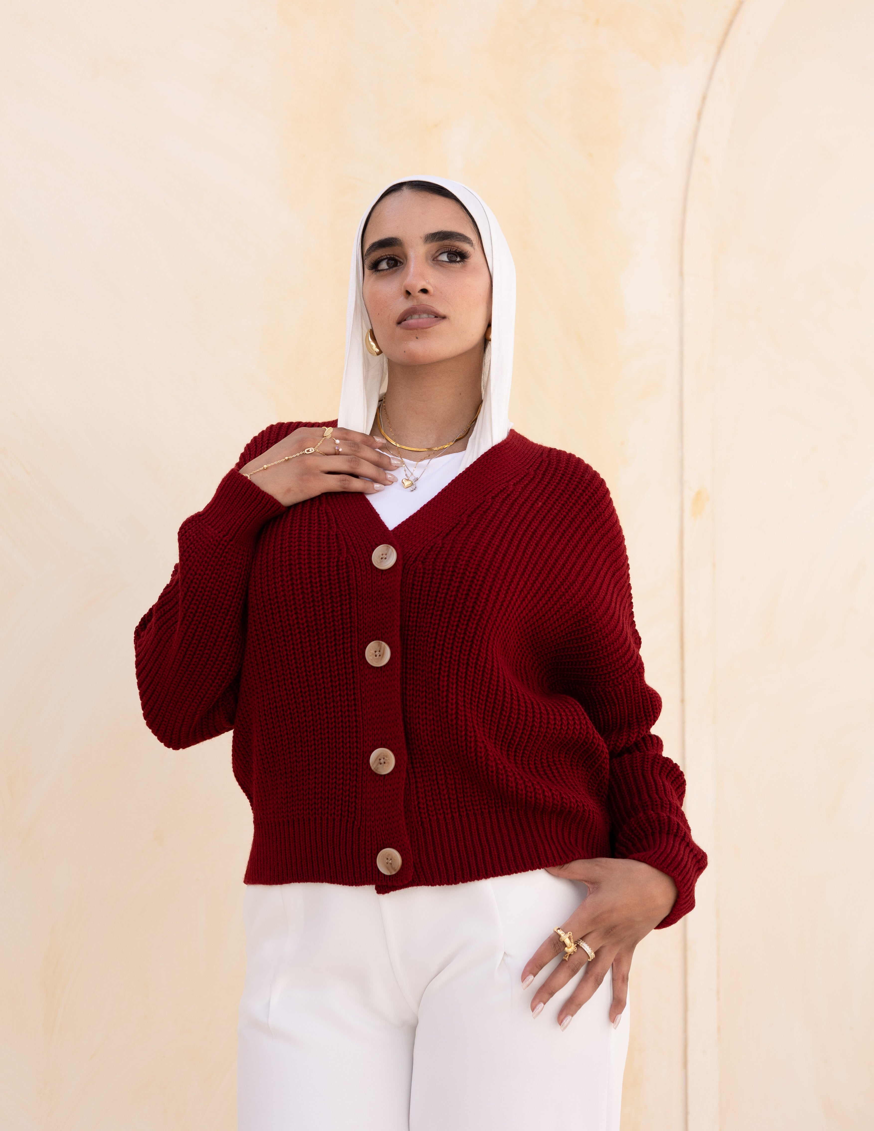 Aura Sweater — Maroon