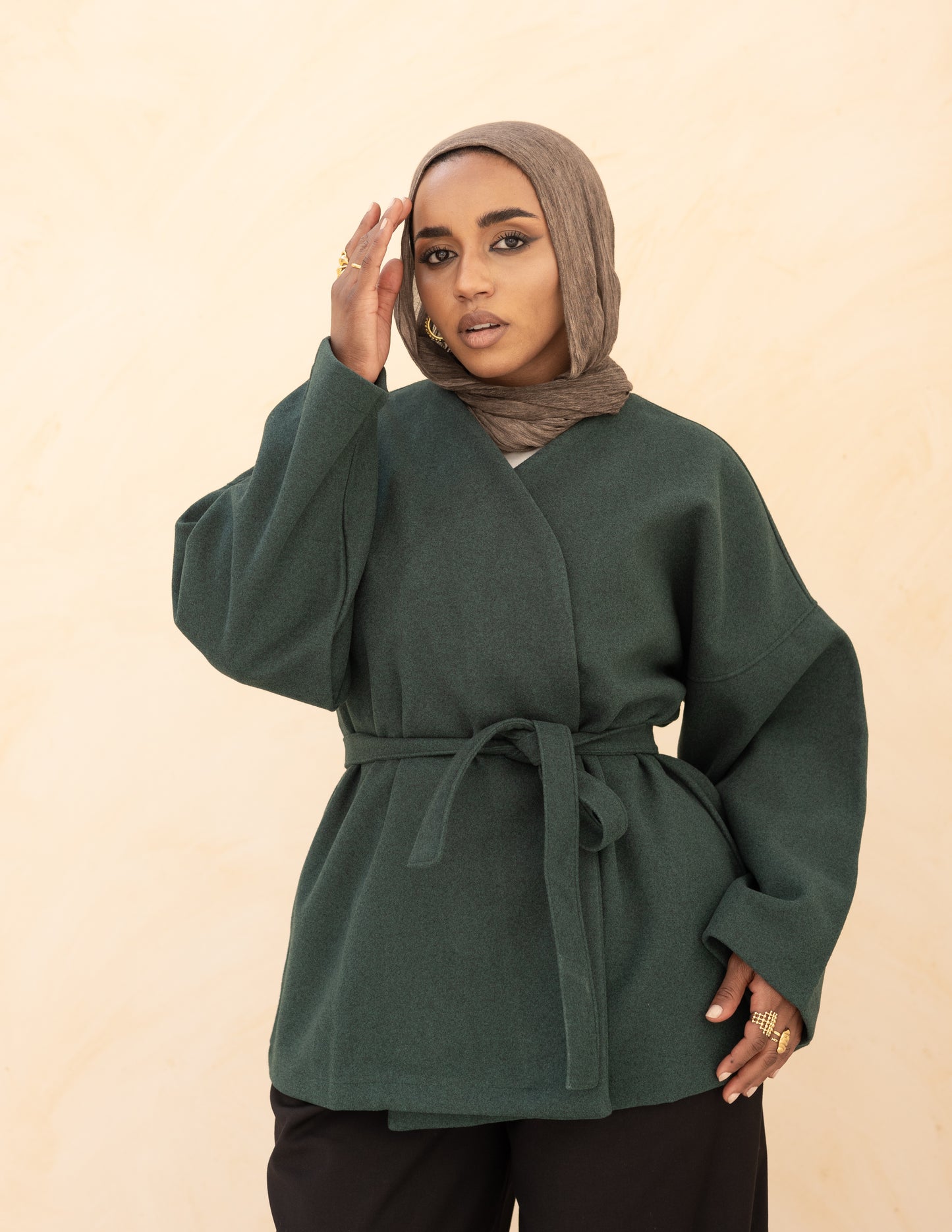 Alma Coat — Emerald Green