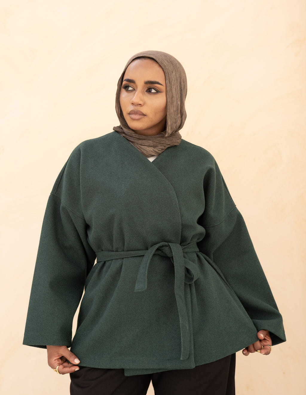 Alma Coat — Emerald Green