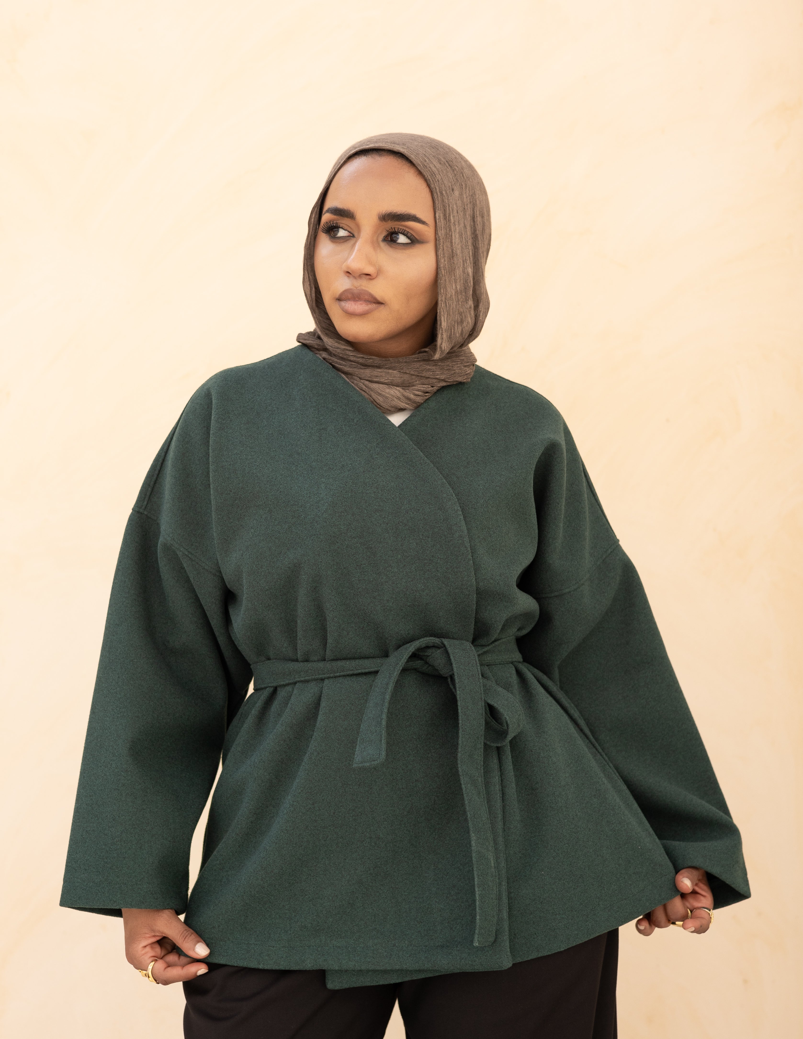 Alma Coat — Emerald Green