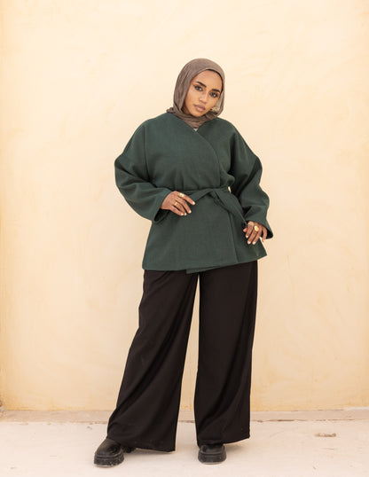 Alma Coat — Emerald Green