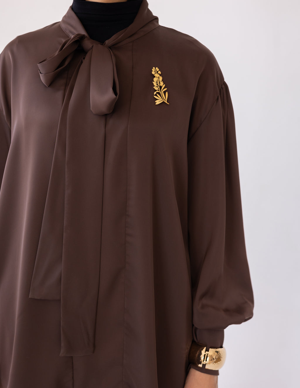 Harem Satin Set — Brown