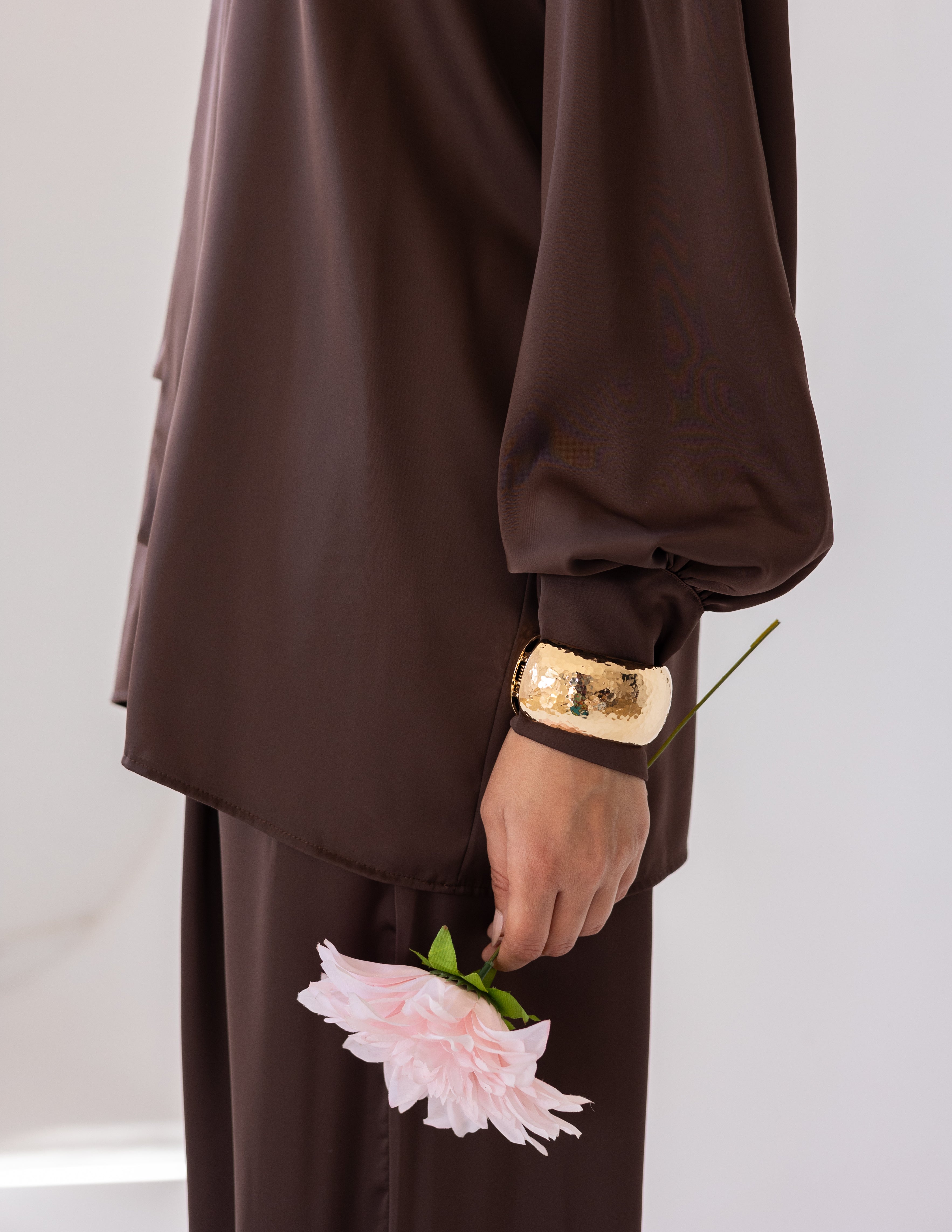 Harem Satin Set — Brown