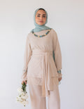Wrapped In Lace Set — Beige
