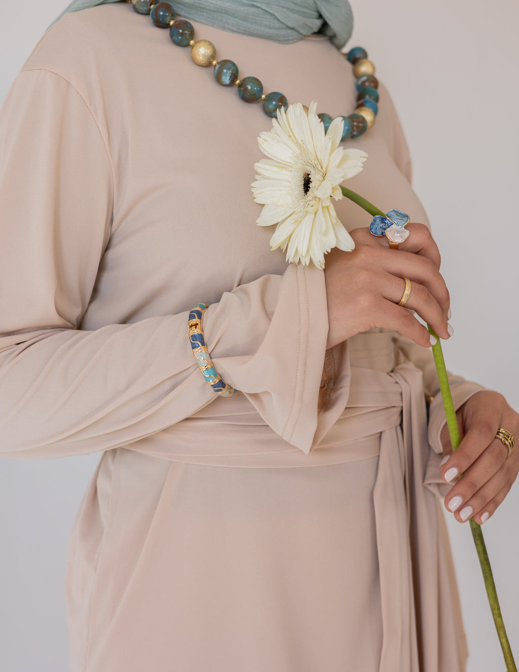 Wrapped In Lace Set — Beige